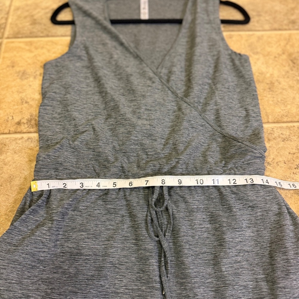 Kyodan Outdoor Womens Sleeveless Heather Grey Wrap Neck Jogger Jumpsuit Size P/S - Picture 12 of 13